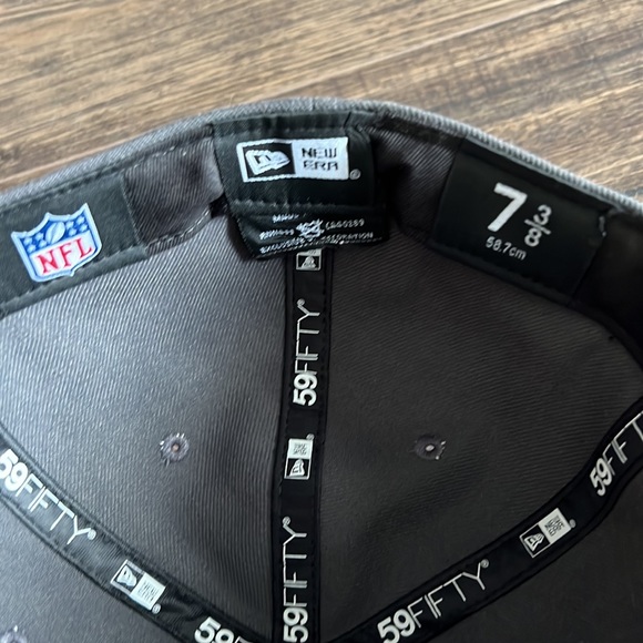 New Era Graphite New York Giants Fitted Hat NFL - Picture 10 of 11